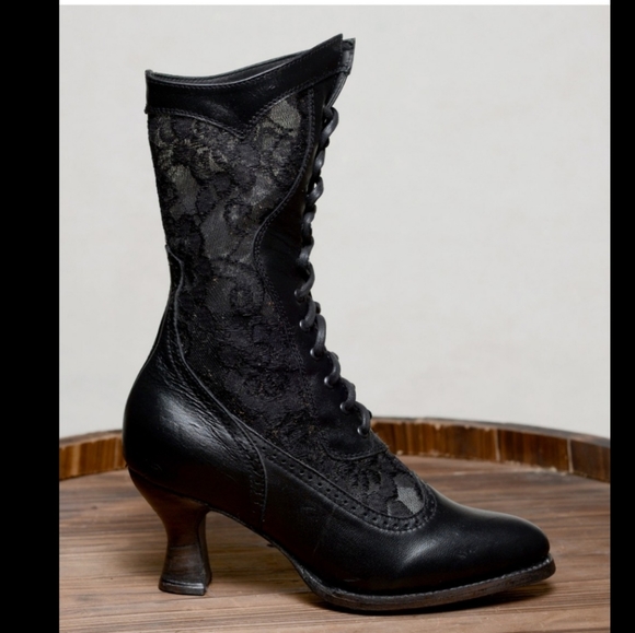 Oak Tree Shoes - Oak Tree Victorian Inspired Leather & Lace…